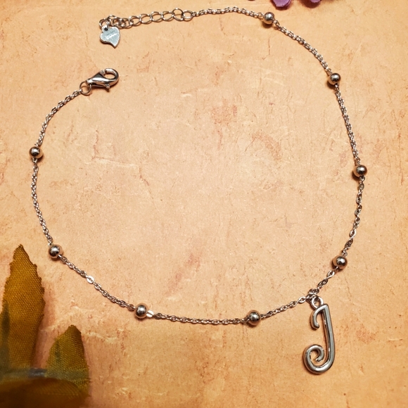 NEW Sterling "J" Anklet or Bracelet - Picture 3 of 4